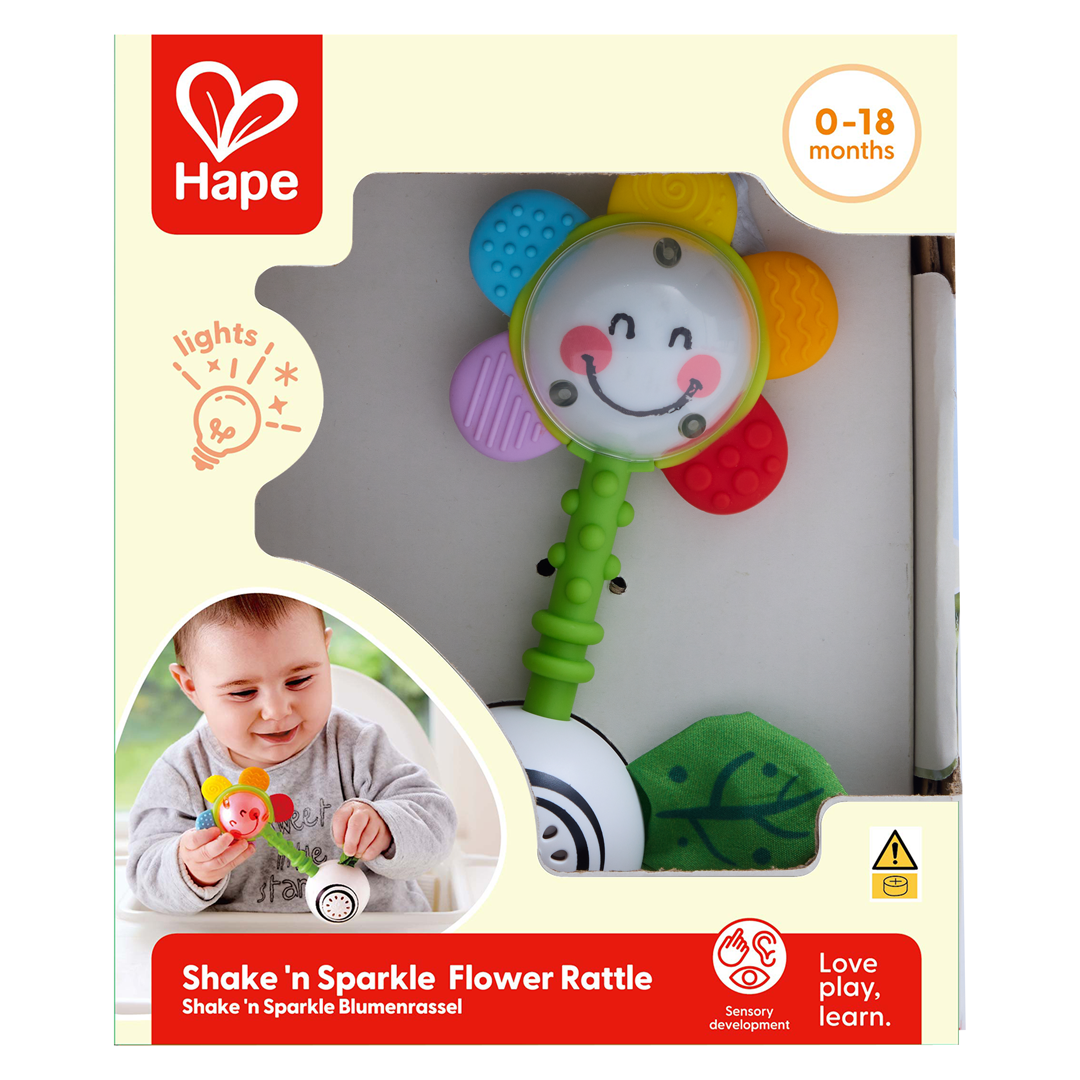 搖晃閃耀花朵搖鈴-Hape-Eurekakids