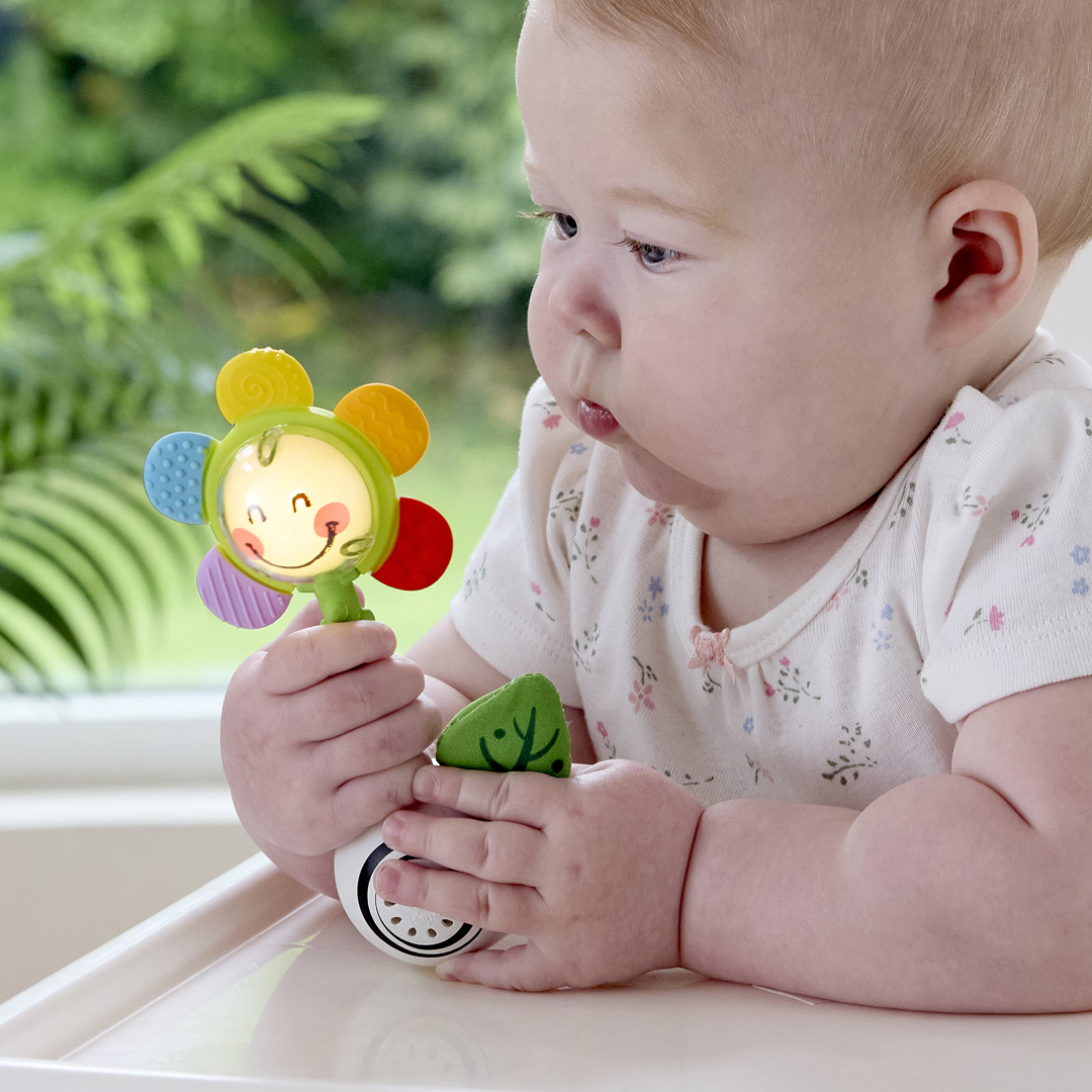 搖晃閃耀花朵搖鈴-Hape-Eurekakids