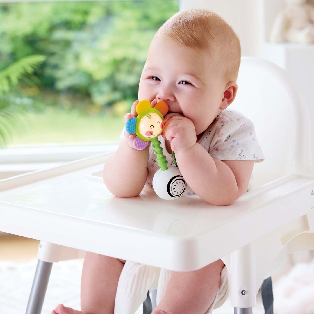 搖晃閃耀花朵搖鈴-Hape-Eurekakids