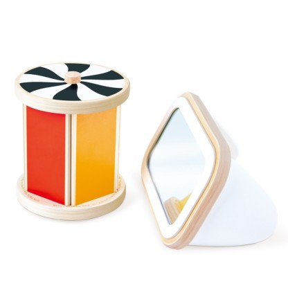 Hape 鏡面旋轉鼓 (3-18 個月)