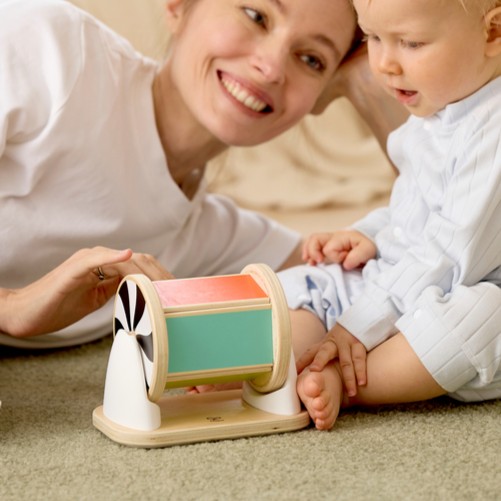 Hape 鏡面旋轉鼓 (3-18 個月)