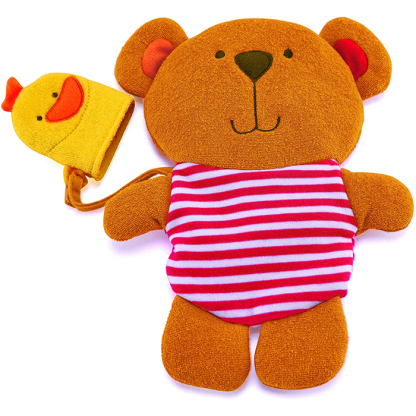 泰迪及小鴨親子沐浴手套-HAPE-Eurekakids