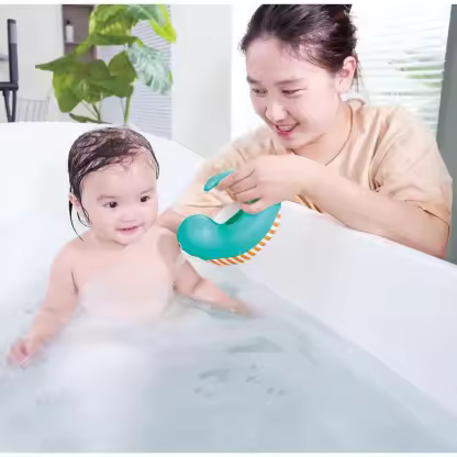 親子互動水遊戲培養因果關係認知與目標瞄準能力