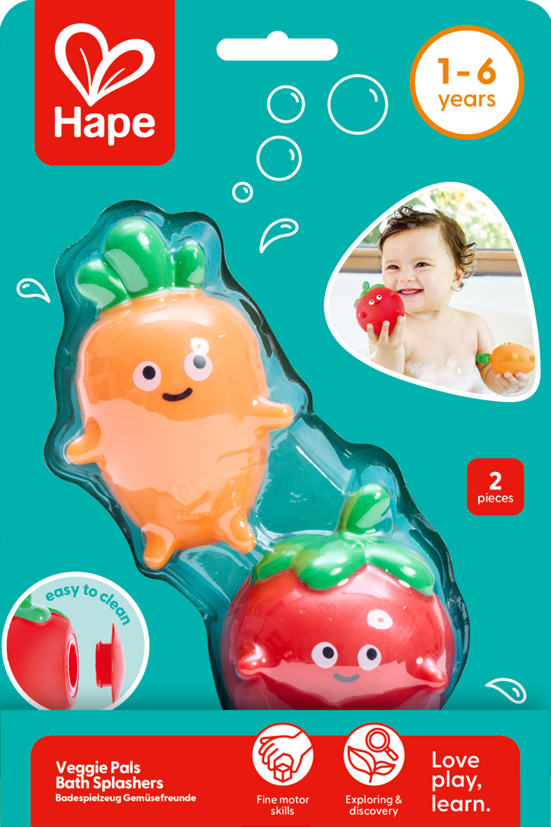 Hape 蔬菜好朋友浴室噴水玩具組 (1至6歲)