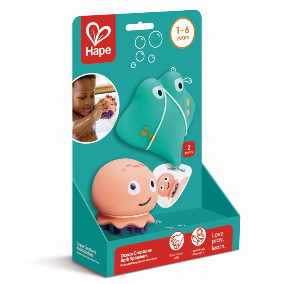 Hape 海洋小夥伴浴室噴水玩具組 (1至6歲)