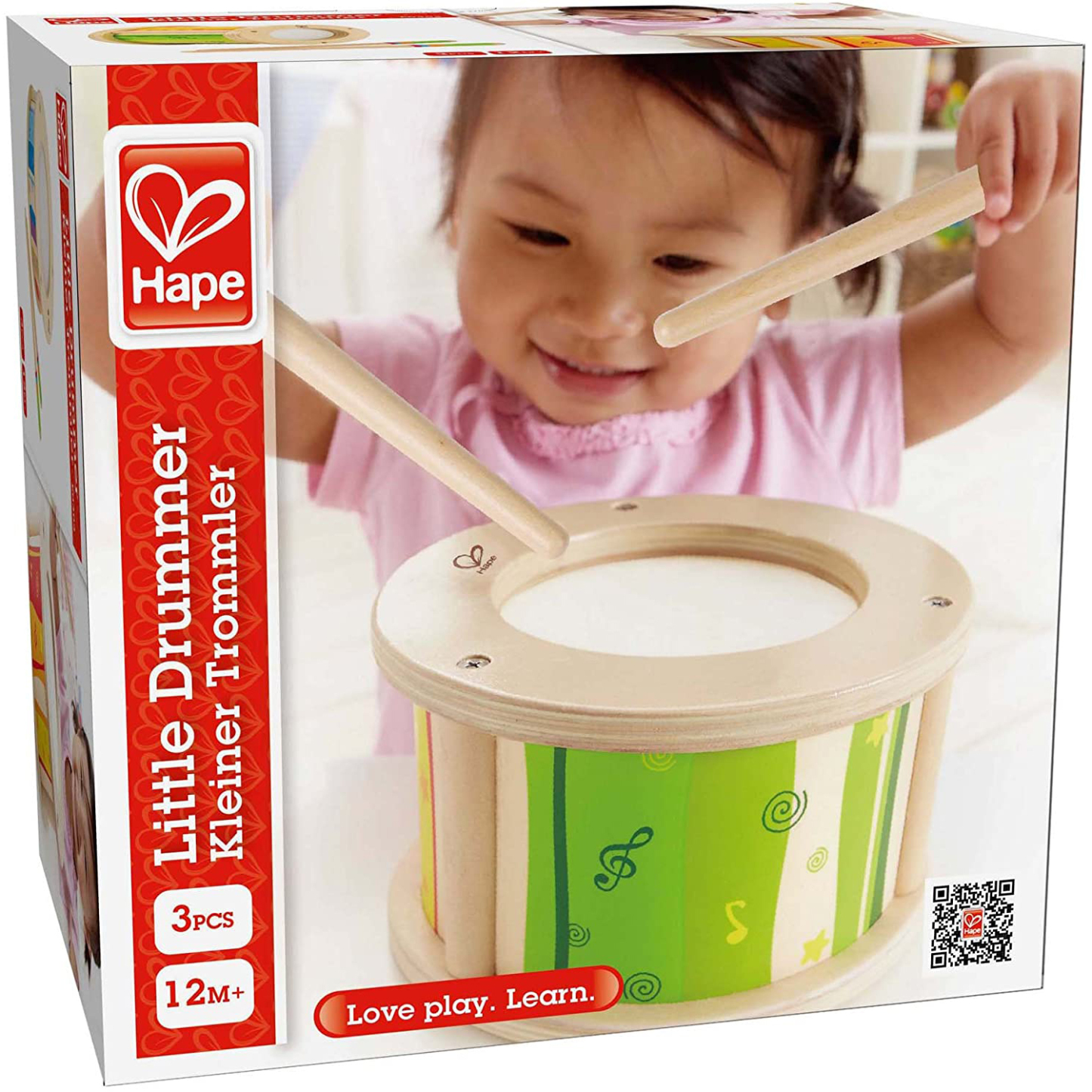 Hape 小鼓手木鼓 | 發展技能 | 感官知覺 | 1-2歲 (new)