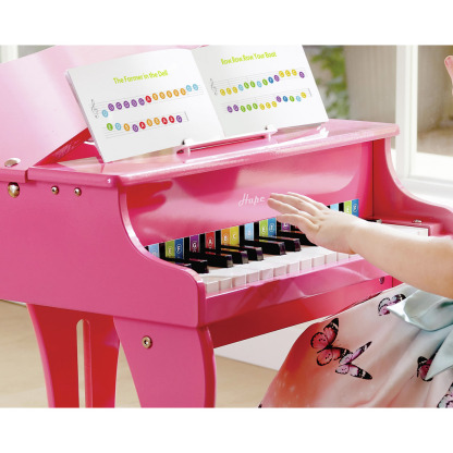 Hape Happy Grand Piano 30鍵 大鋼琴 - 粉紅色 (3-6Y)