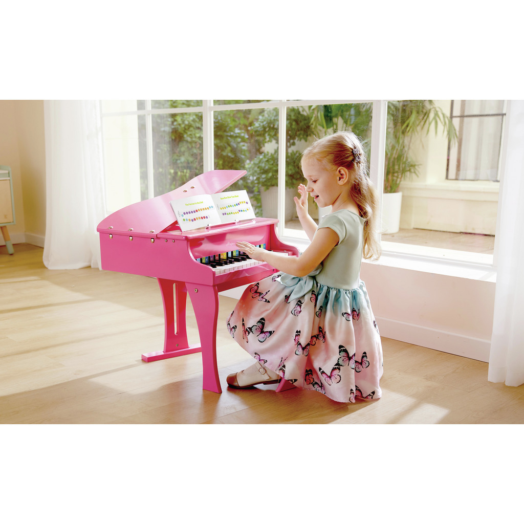 Hape Happy Grand Piano 30鍵 大鋼琴 - 粉紅色 (3-6Y)