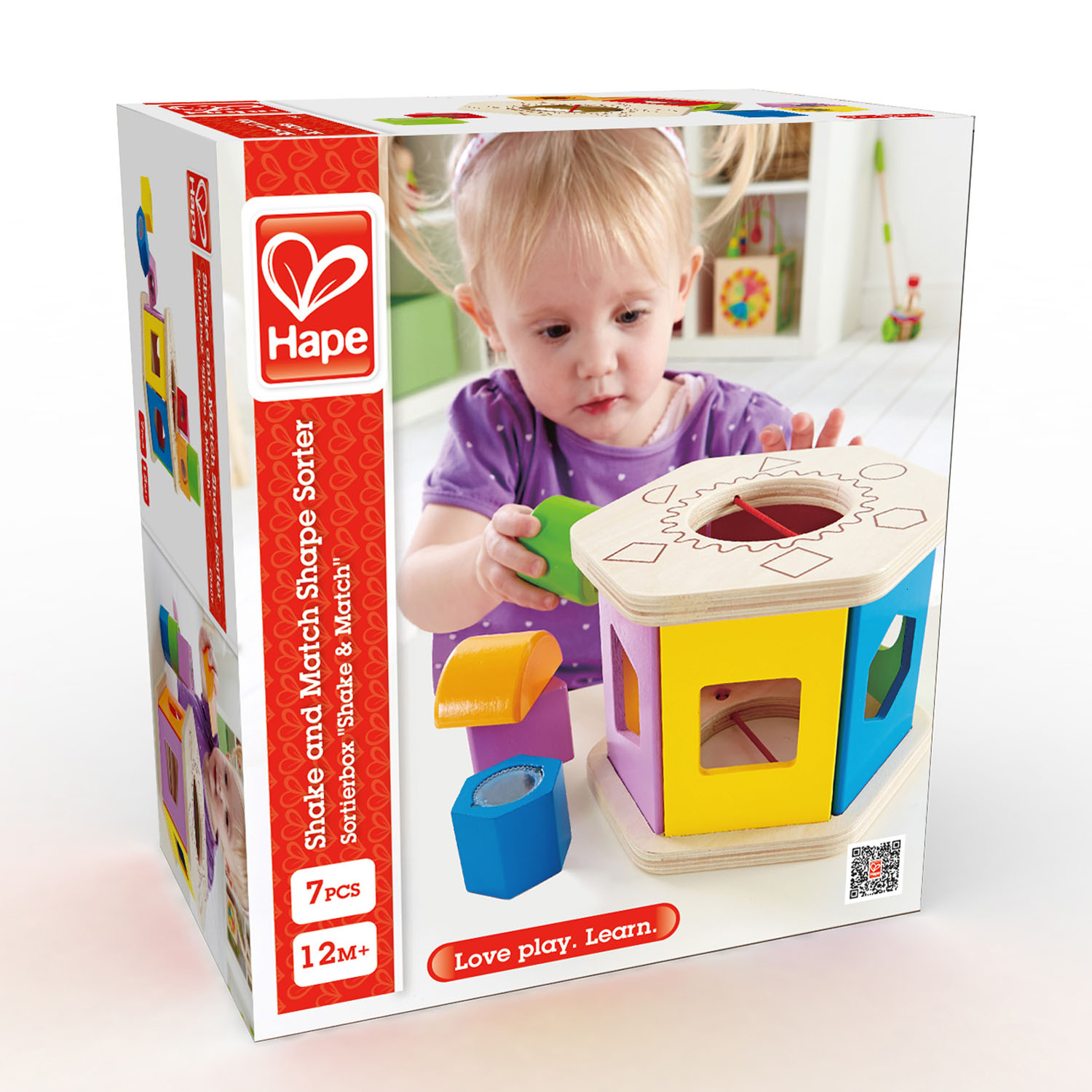 Hape 搖搖配對趣形盒 | 蒙特梭利 | 感官小偵探 | 1-2 歲 (new)