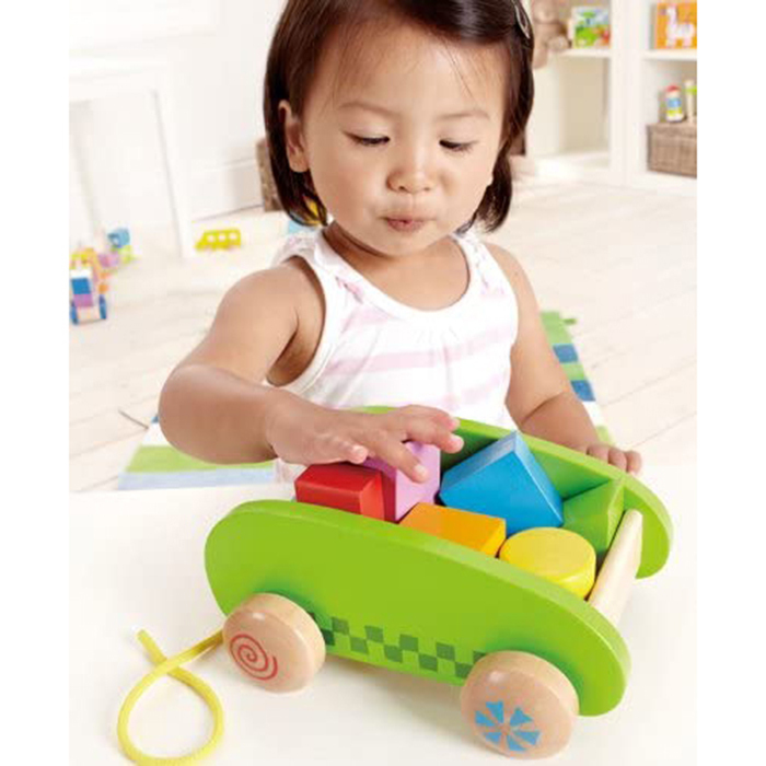 迷你拖拉積木車-HAPE-Eurekakids