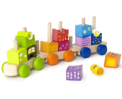 17件不同形狀積木組合，促進空間認知發展