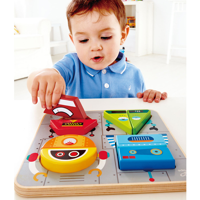 機器人排序和站立拼圖-HAPE-Eurekakids