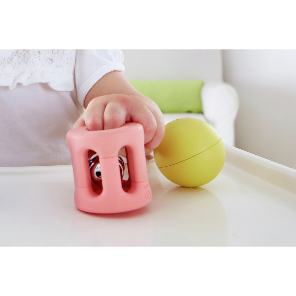 色彩幾何搖鈴 (大米材質)-Hape-Eurekakids