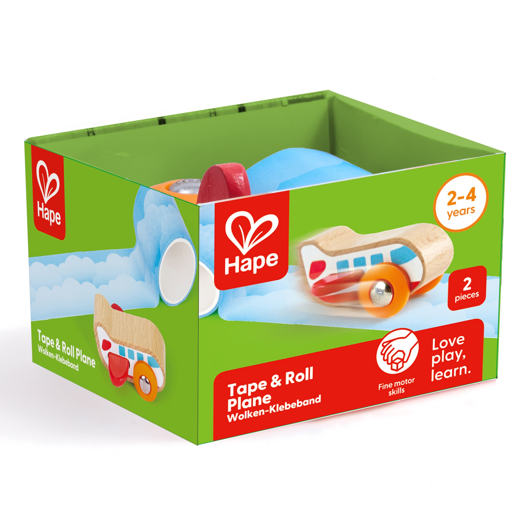 Hape 卷貼航道小飛機 | STEAM | S小小科學家 | 2-3 歲 (new)