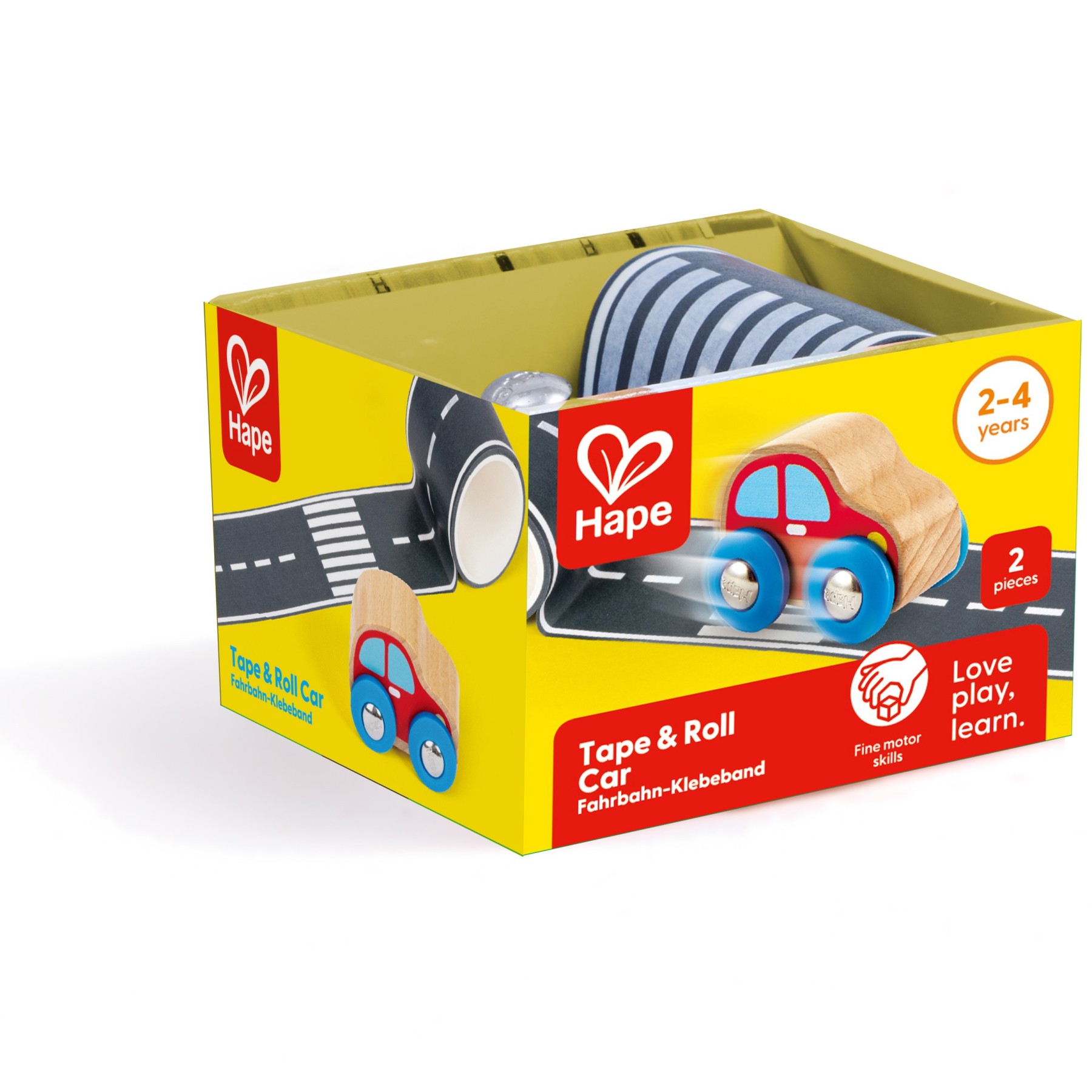 Hape 卷貼道路小汽車 | STEAM | S小小科學家 | 2-3 歲 (new)