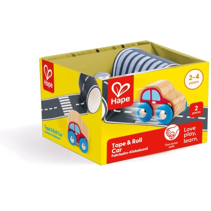 Hape 卷貼道路小汽車 | STEAM | S小小科學家 | 2-3 歲 (new)