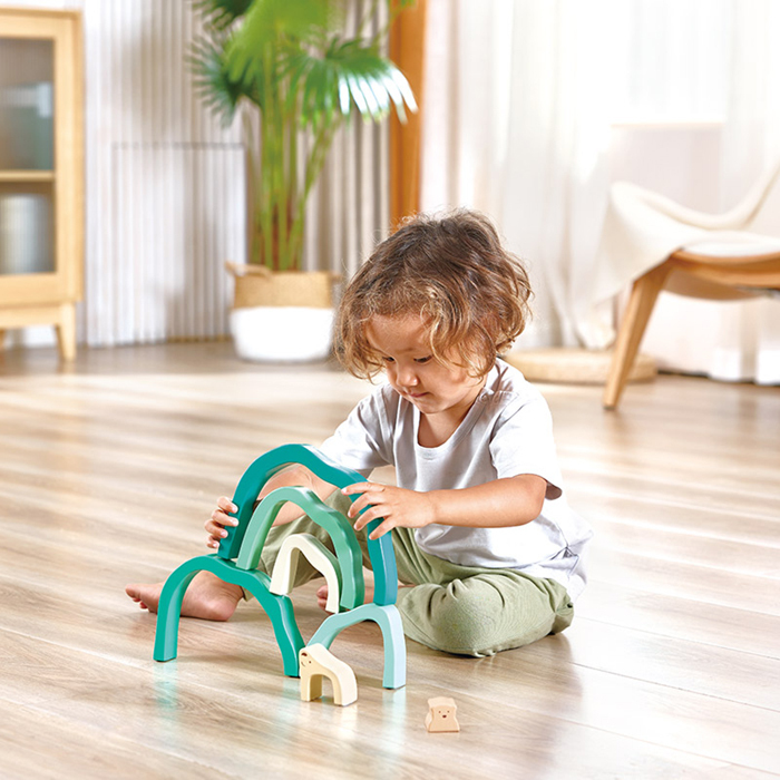 冰川北極熊藝術積木-HAPE-Eurekakids