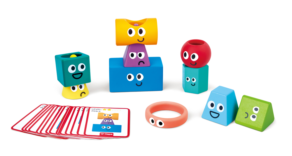 Hape 蒙特梭利幾何疊疊樂 (1-5歲) 