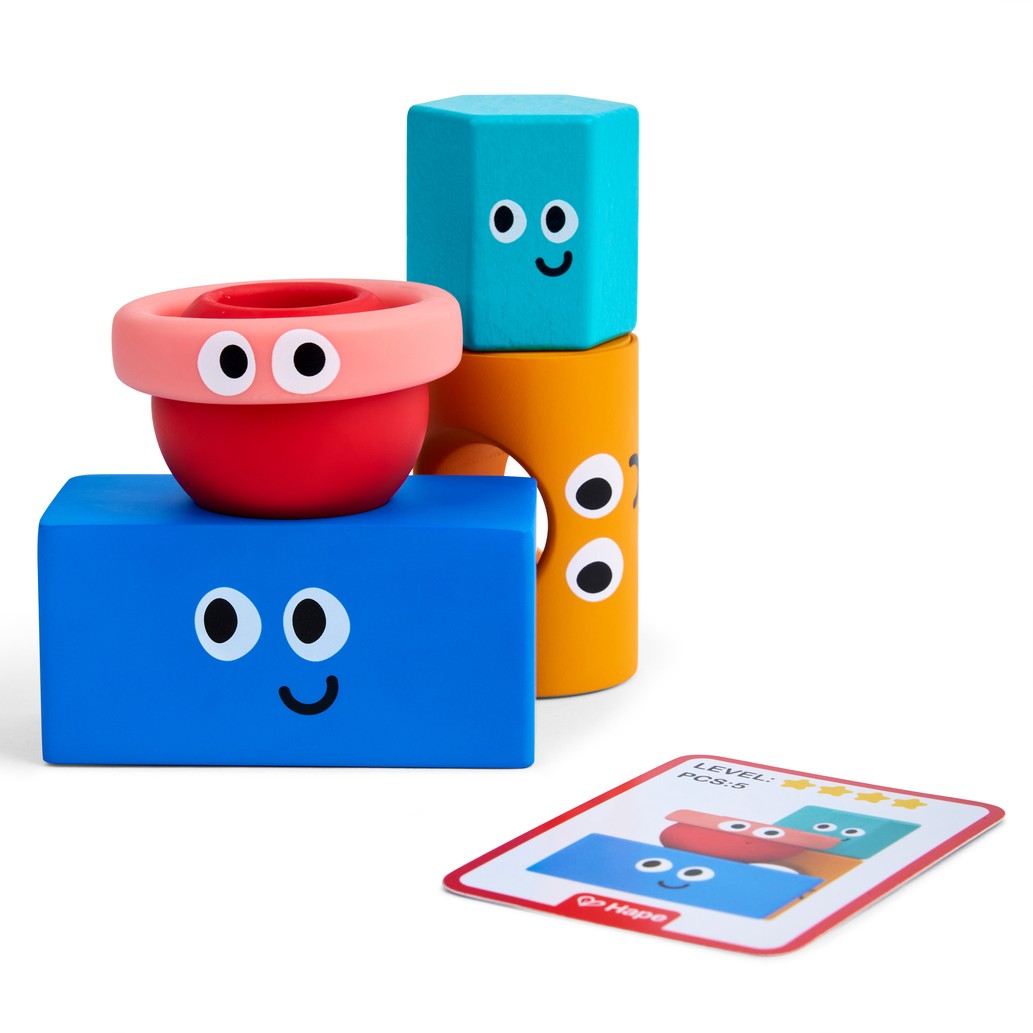 Hape 蒙特梭利幾何疊疊樂 (1-5歲) 