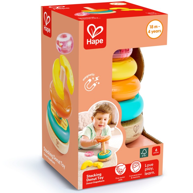 Hape 疊疊甜甜圈玩具 (18-48M)