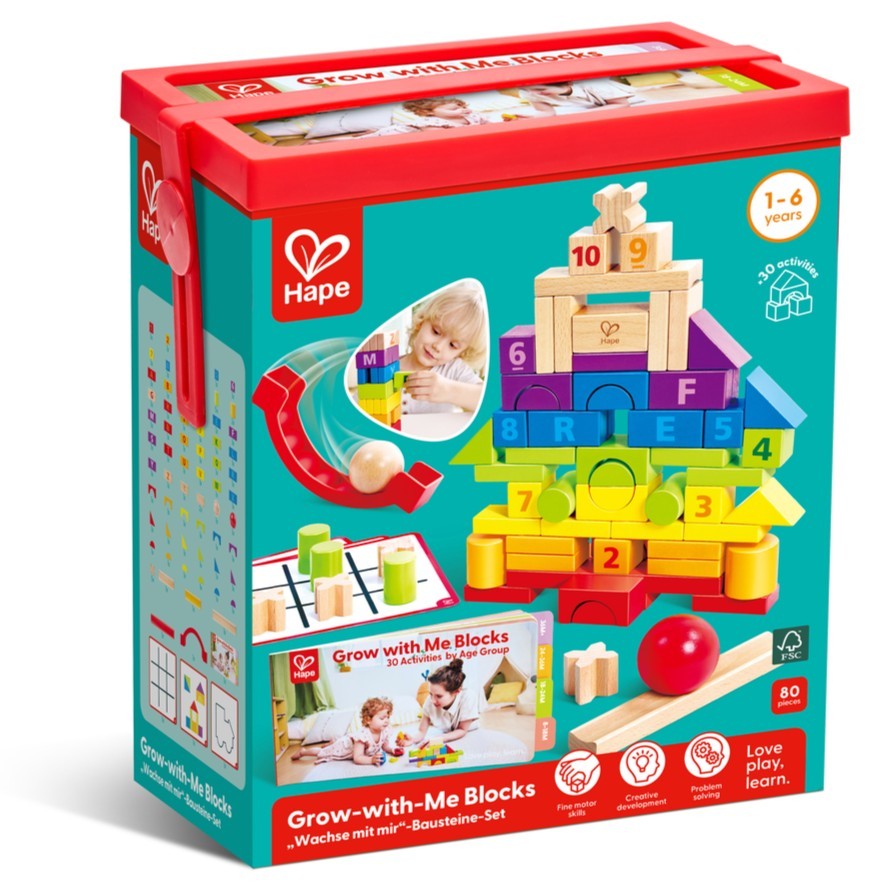 Hape 伴我成長積木套裝 (1–6 歲)