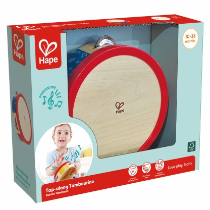 Hape 律動鈴鼓丨發展技能丨感官知覺丨1-2歲