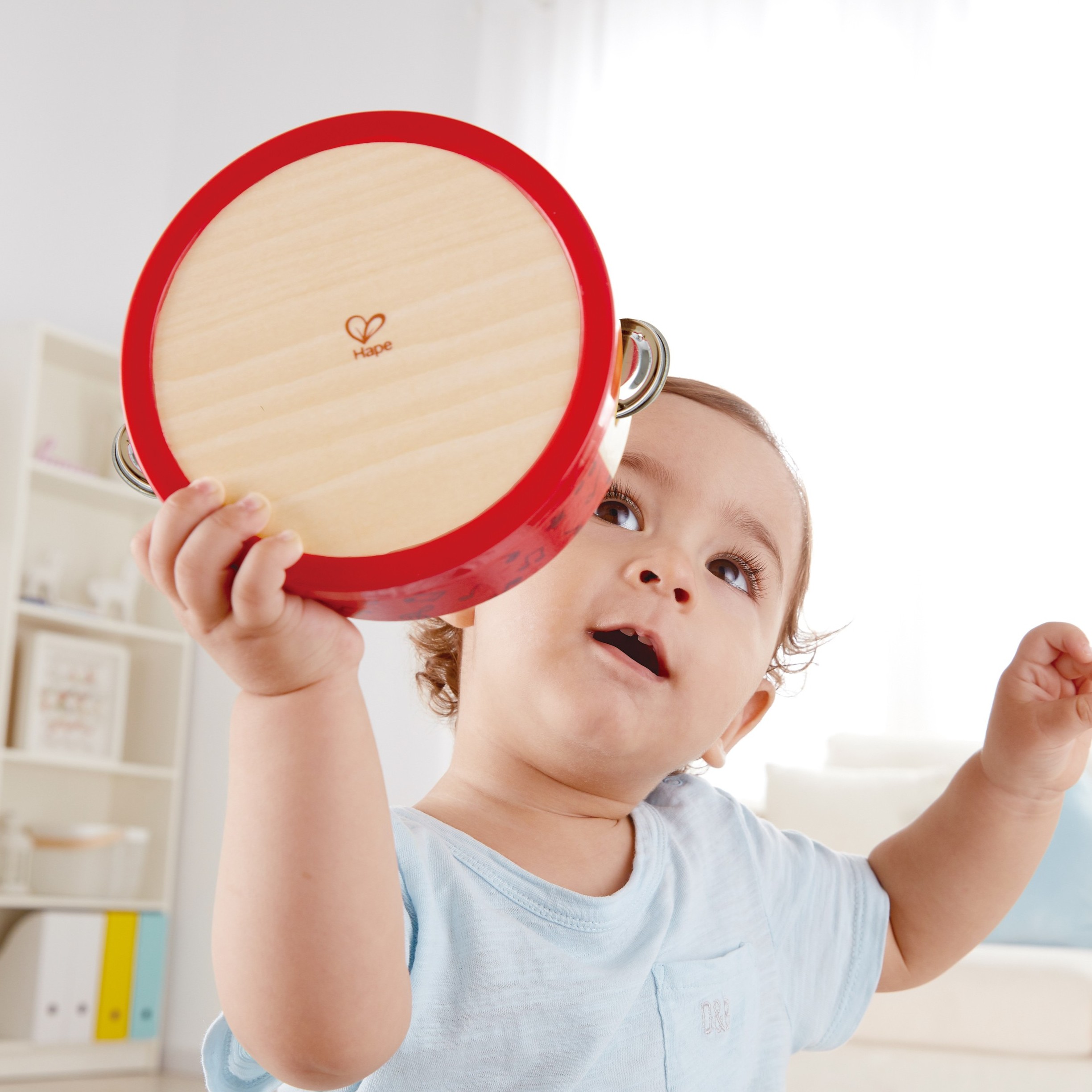 Hape 律動鈴鼓丨發展技能丨感官知覺丨1-2歲