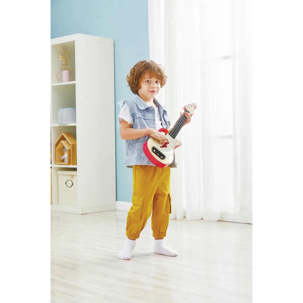 紅色閃光燈烏克麗麗-Hape-Eurekakids