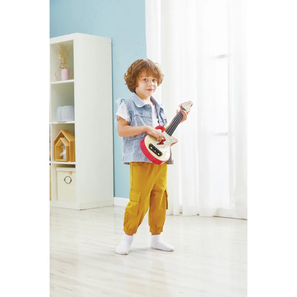 紅色閃光燈烏克麗麗-Hape-Eurekakids