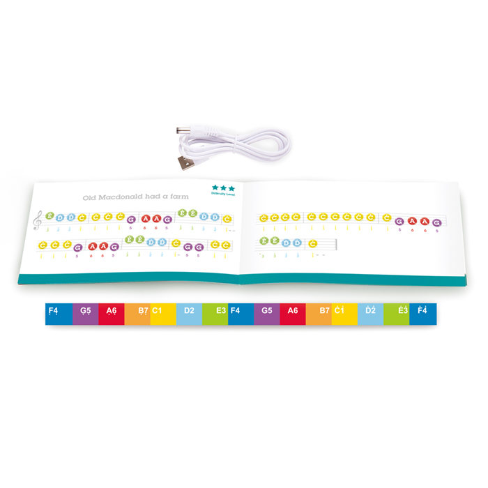 多功能燈光教學鋼琴-黑色(增高版)-HAPE-Eurekakids