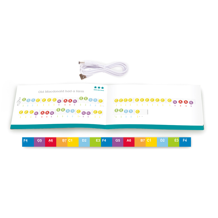 多功能燈光教學鋼琴-紅色(增高版)-HAPE-Eurekakids