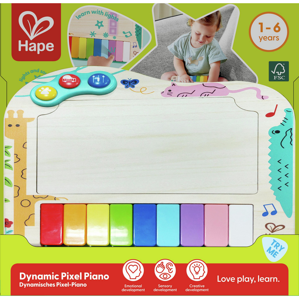 Hape Dynamic Pixel Piano 互動像素鋼琴 (1-6Y) \\Grand Prix du JOUET//
