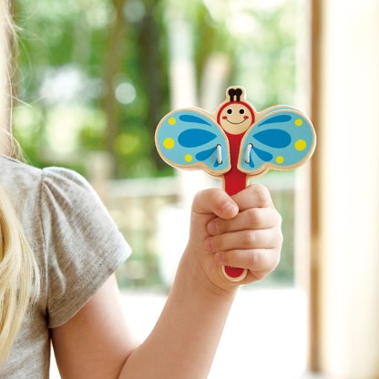 幼兒打擊樂器組合，蝴蝶卡斯納蜜蜂沙鈴螢火蟲鈴花朵木琴青蛙手鼓