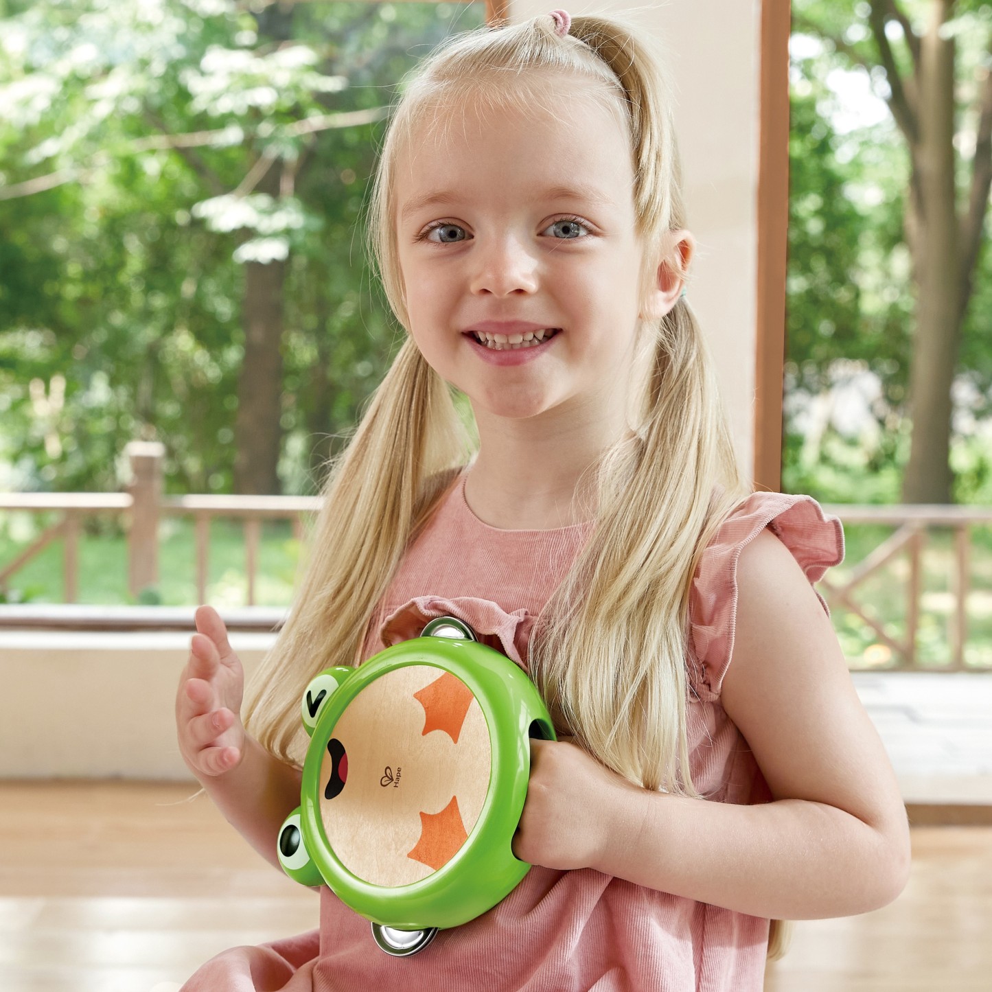 兒童音樂打擊樂器套裝，含五種自然主題樂器適合幼兒音樂啟蒙