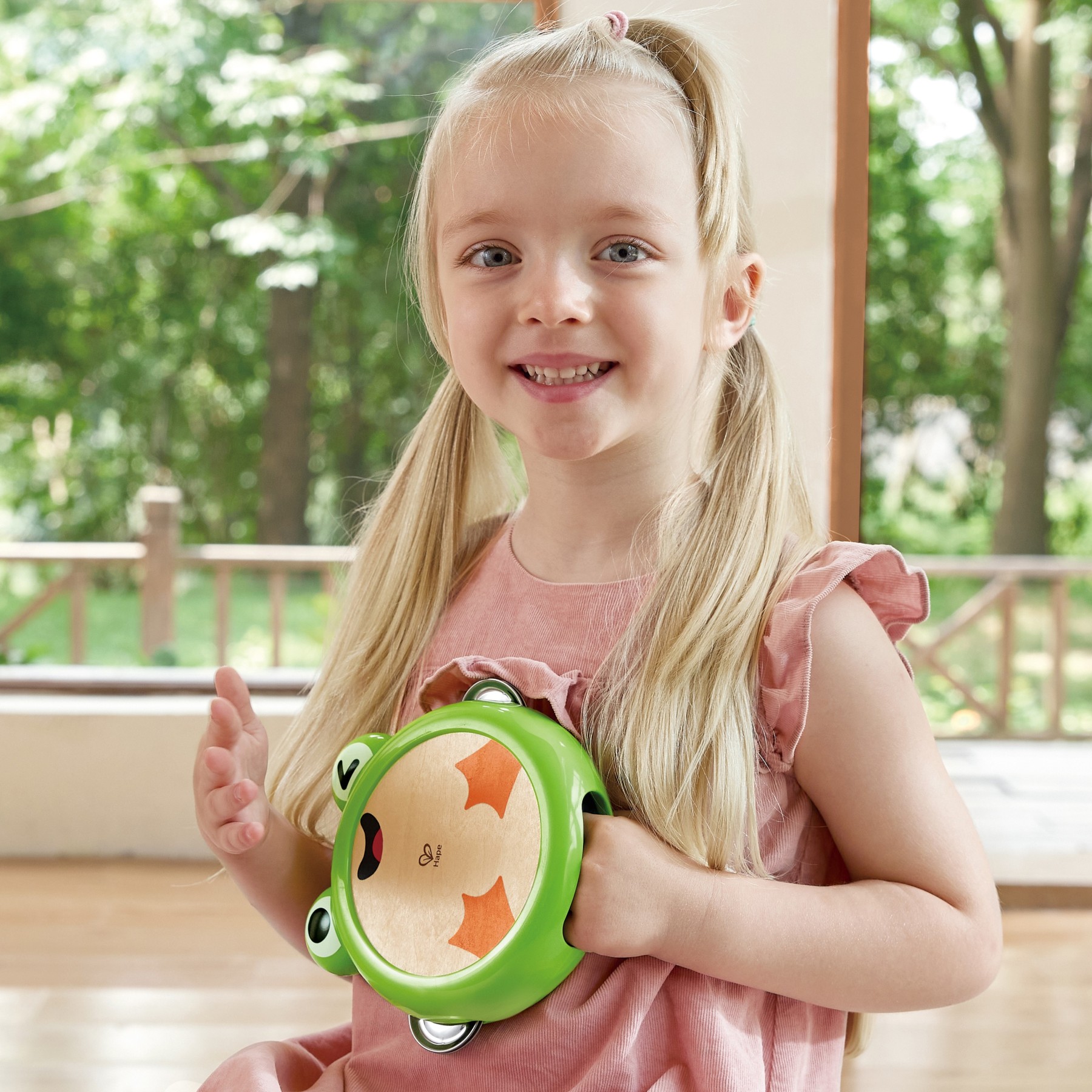 兒童音樂打擊樂器套裝，含五種自然主題樂器適合幼兒音樂啟蒙