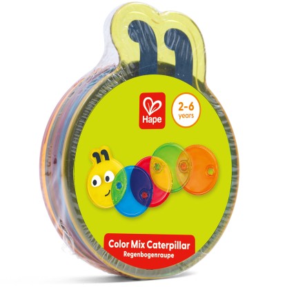 Hape 彩色毛毛蟲 | 蒙特梭利丨感官小偵探丨2-3 歲