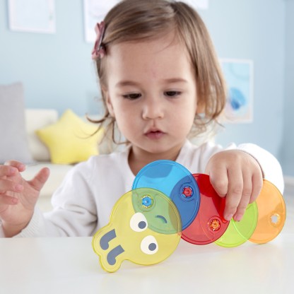 Hape 彩色毛毛蟲 | 蒙特梭利丨感官小偵探丨2-3 歲