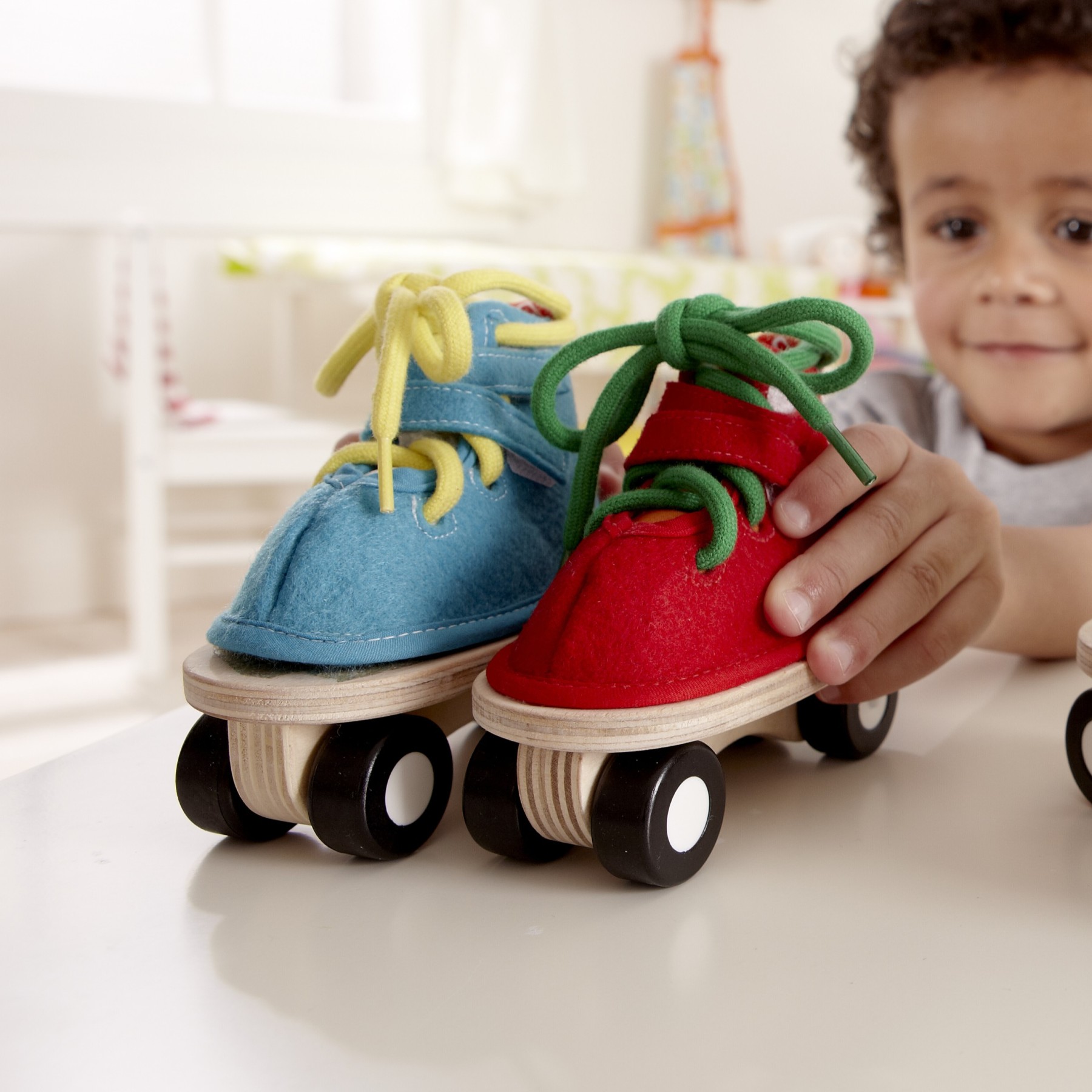 Hape 溜冰鞋穿繩(藍色)丨發展技能丨精細動作丨3-4歲 (new)