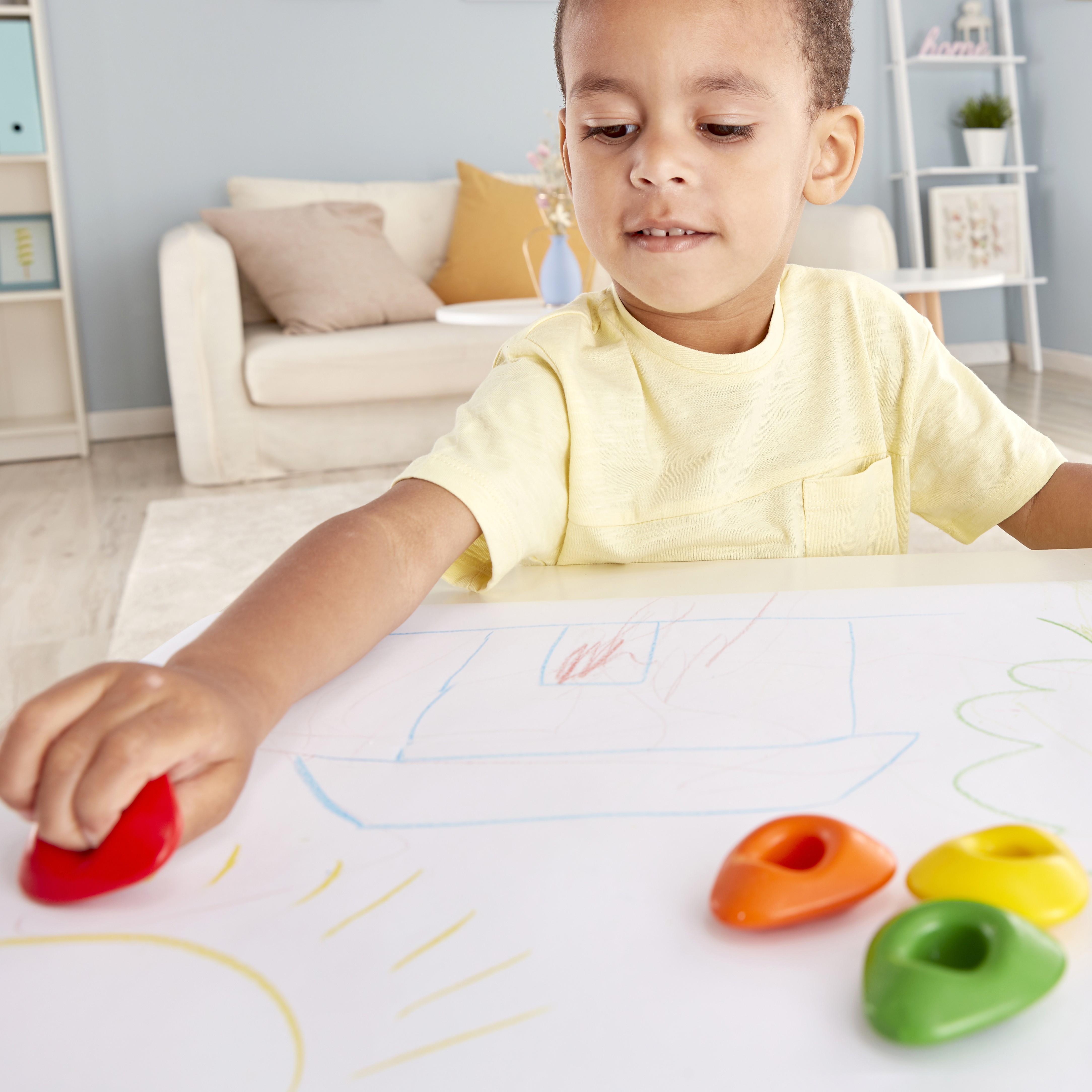 水性墨水蠟筆可機洗方便清潔適合幼稚園教學使用