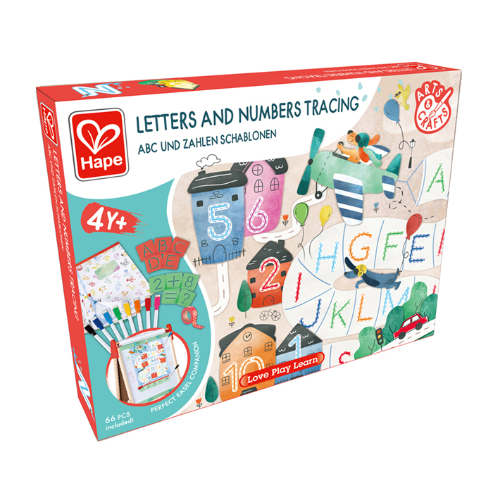 趣味字母&數字填色套裝-HAPE-Eurekakids