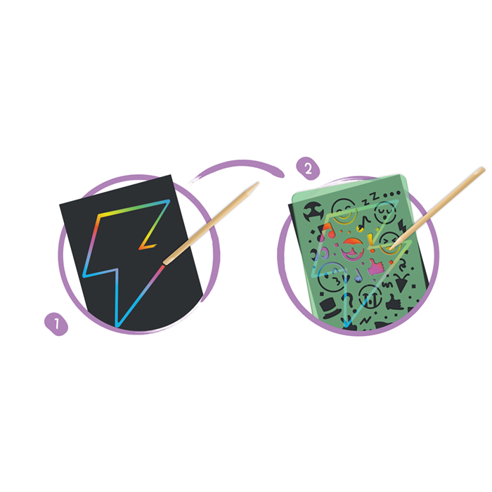 神奇色彩刮畫(連三款模卡)-HAPE-Eurekakids