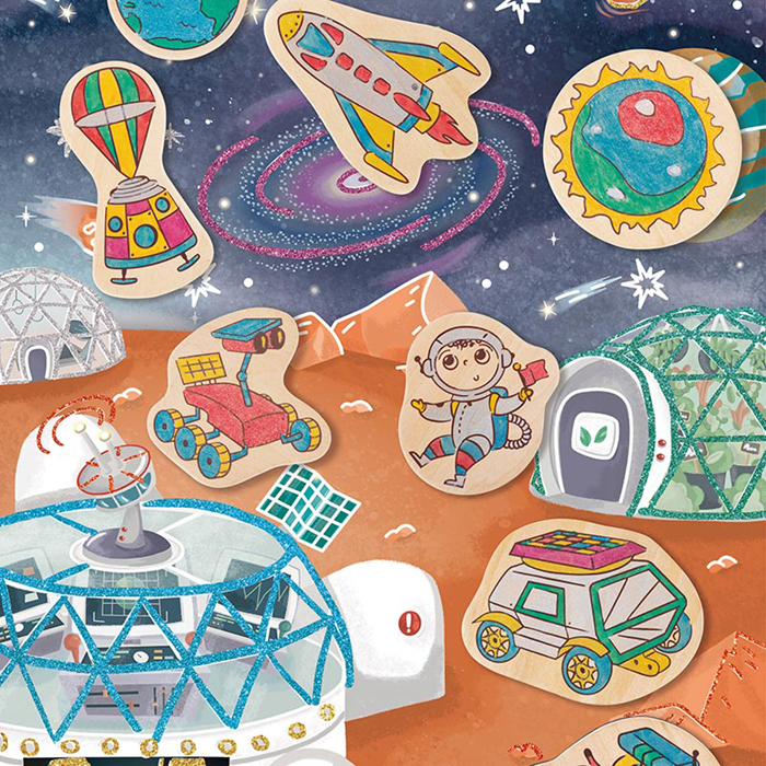 Eurekakids-外太空DIY磁石套裝  (STEAM系列)