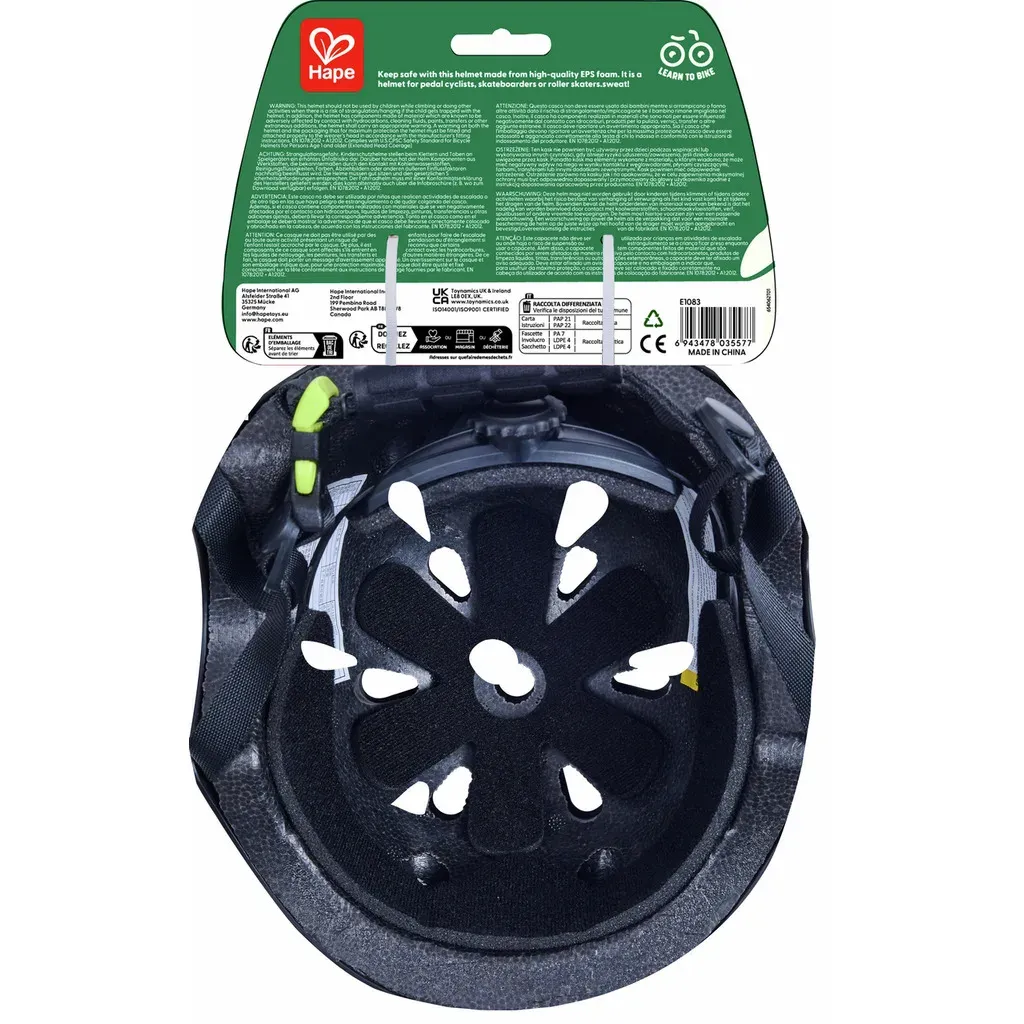 安全帽，黑色-Hape-Eurekakids