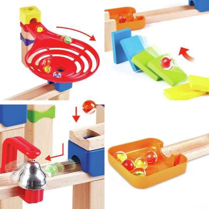 Hape 軌道滾珠遊戲－雙螺旋競速 | STEM 玩具 |  (3-6歲)
