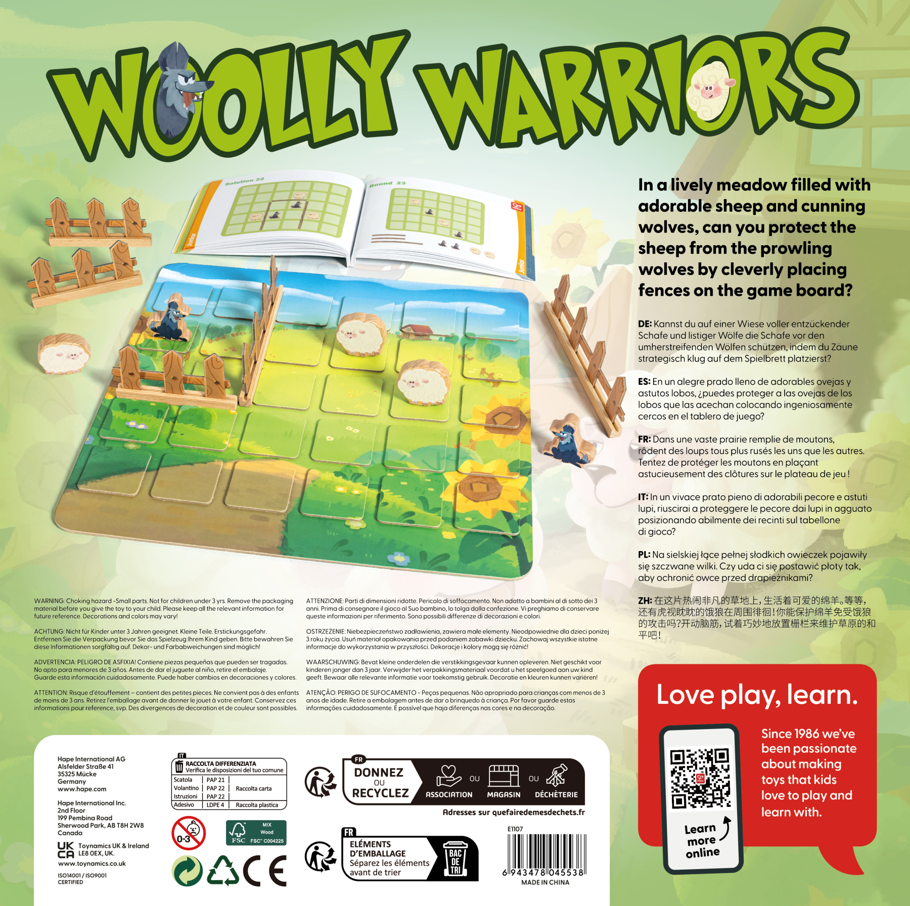 Hape 羊羊保衛戰丨 STEAM 玩具丨 數學小天才丨 5-6 歲