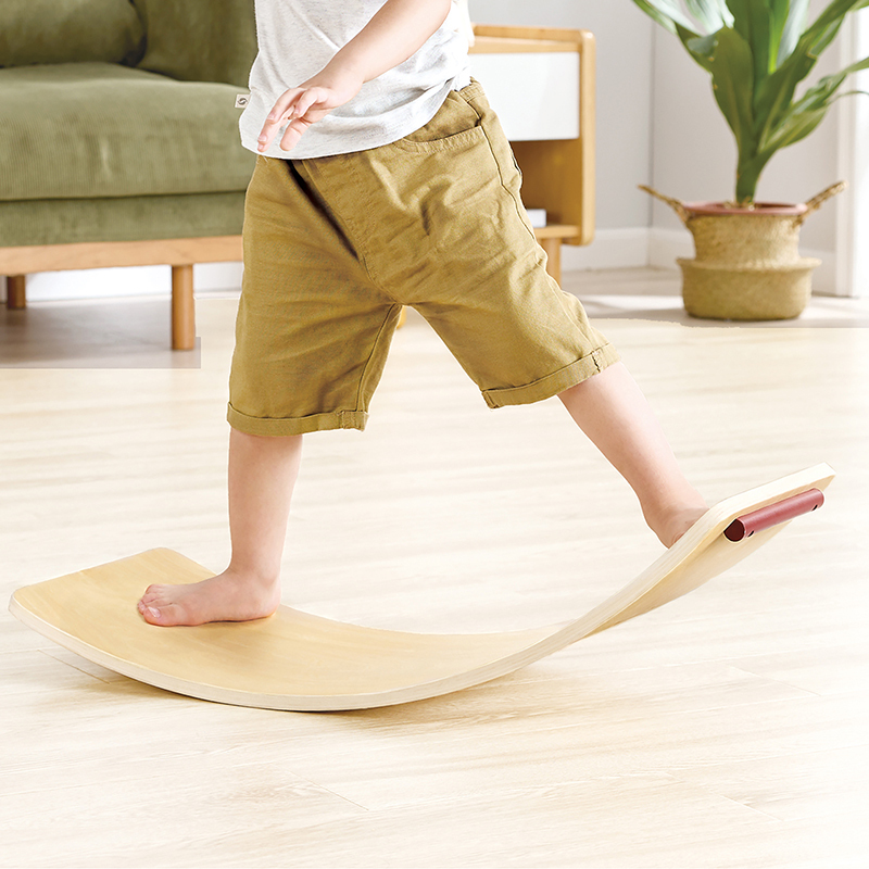 Hape 木製兩用搖馬 | 經典木製玩具配平衡板 | 1 - 3 歲