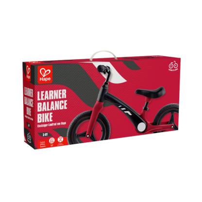 初階平衡車 - 紅黑色-HAPE-Eurekakids