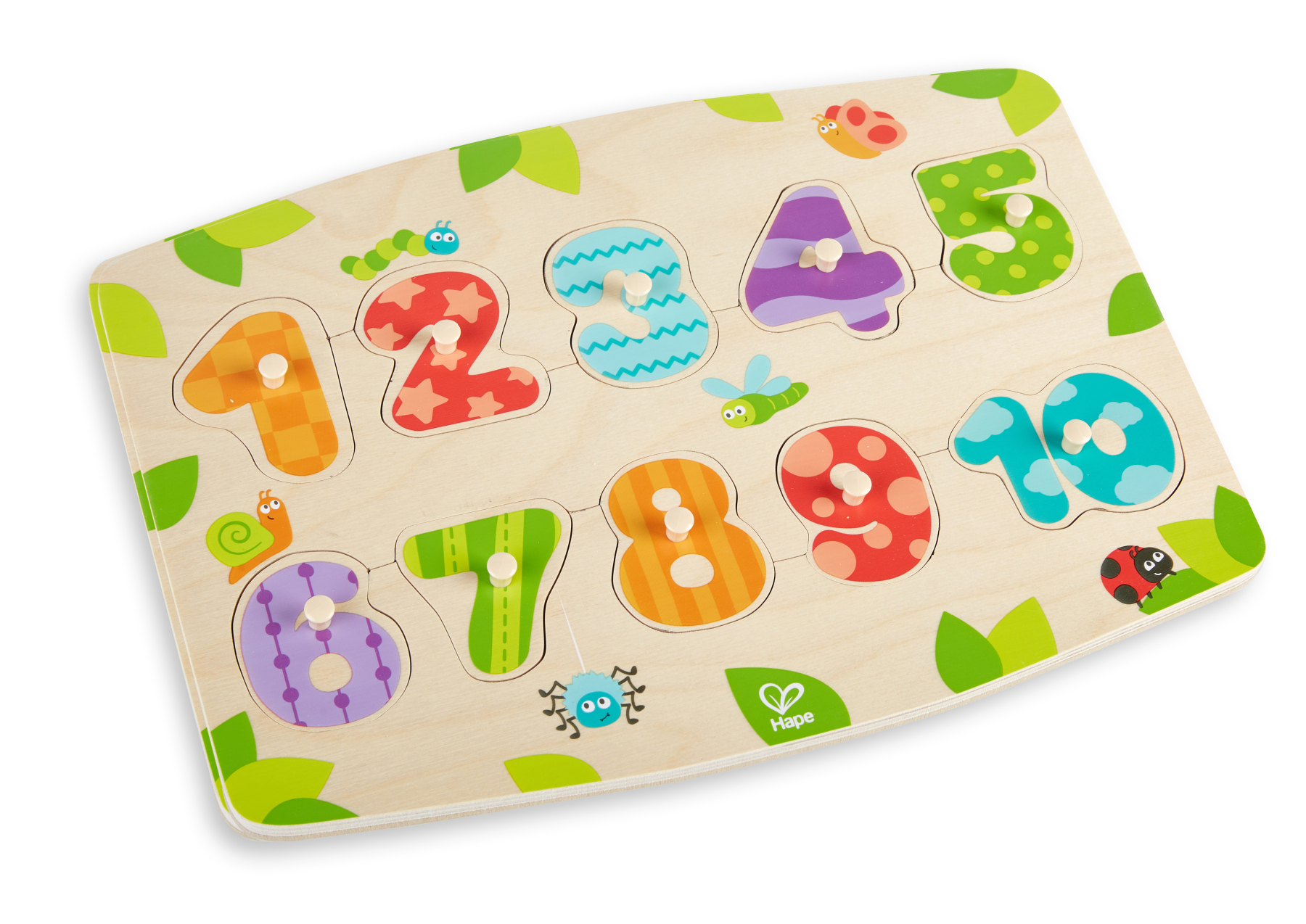 Hape 數字啟蒙小抓手拼圖 | 發展技能丨精細動作丨3-10 歲