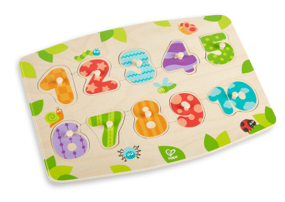 Hape 數字啟蒙小抓手拼圖 | 發展技能丨精細動作丨3-10 歲