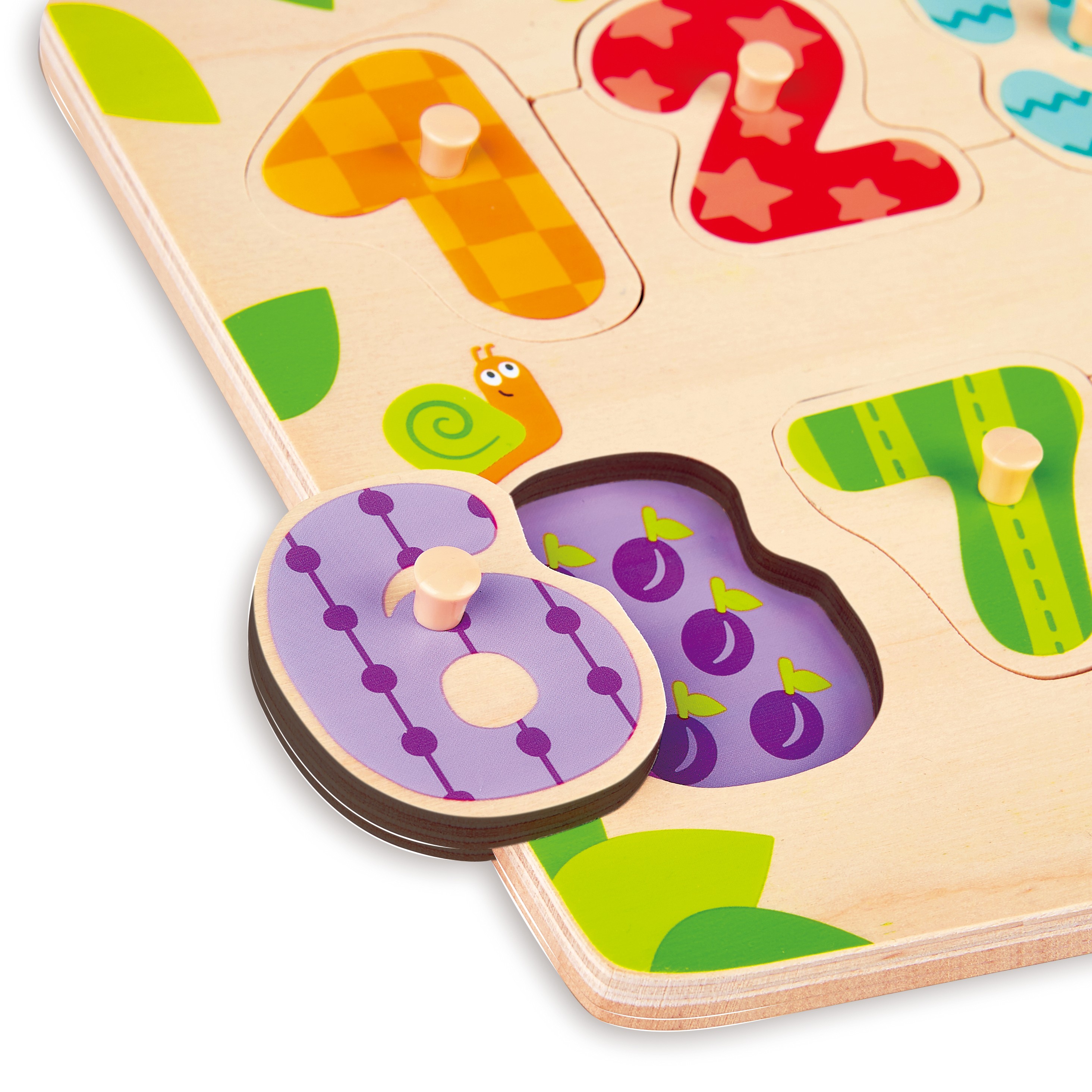 Hape 數字啟蒙小抓手拼圖 | 發展技能丨精細動作丨3-10 歲